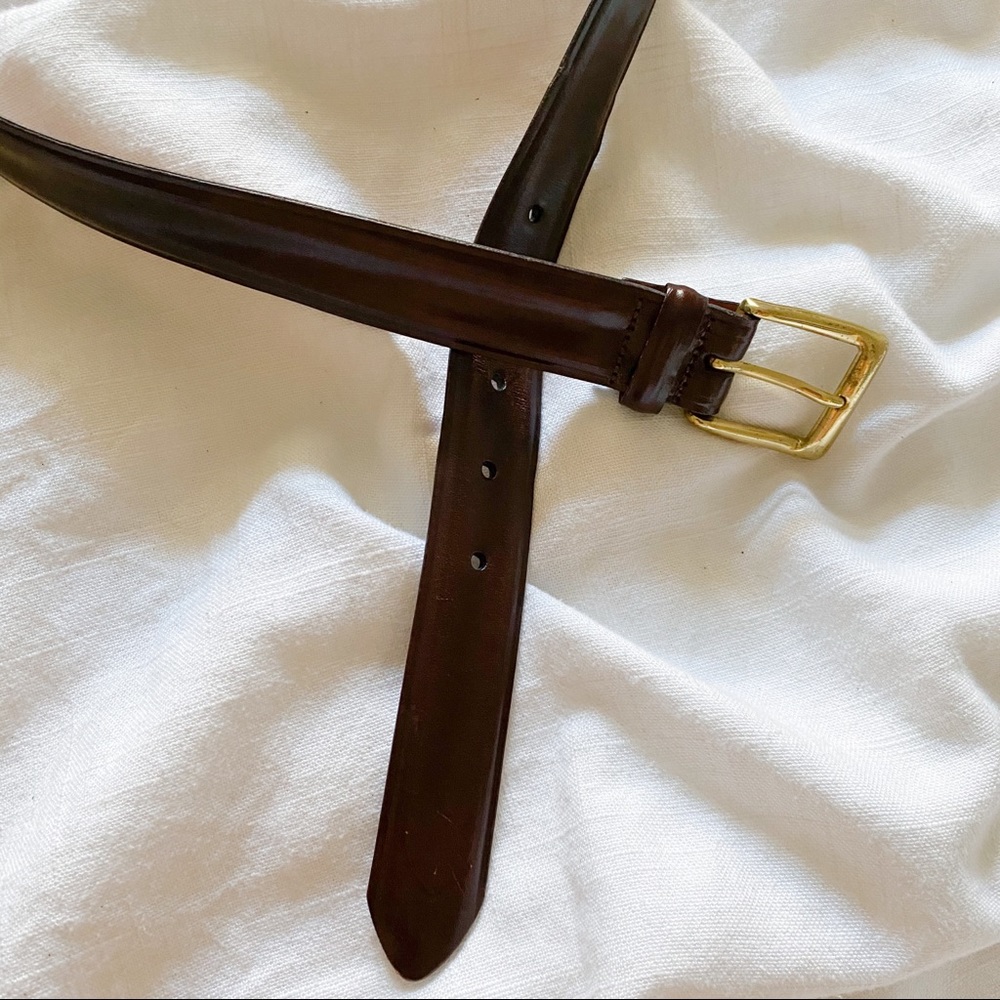 Dark Cherry Brown Nordstrom Cobbler Belt